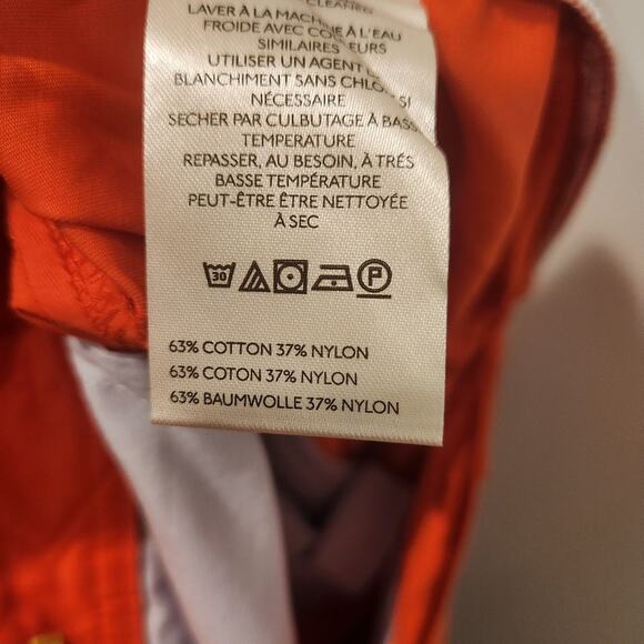 Anthropologie Orange Utility Barrel trousers Size 6 - Picture 4 of 5